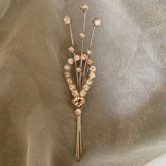 1950\'s  Rhinestone Hair Clip main image 8